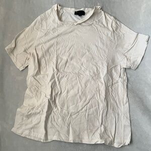 Topshop White Short Sleeve Tee